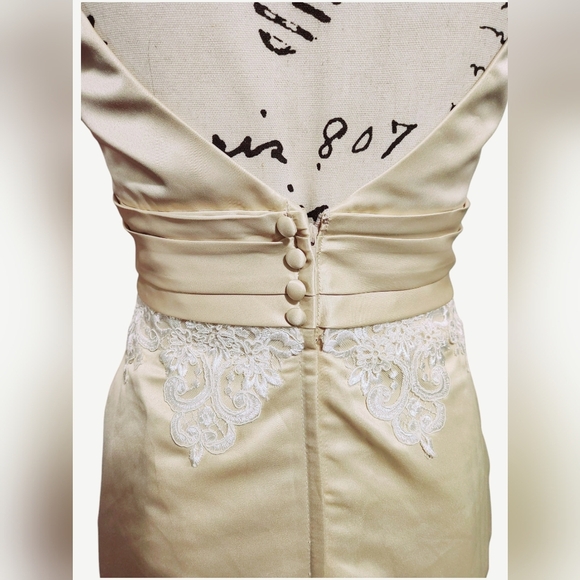 Alexia Designs Sleeveless Champagne Gown - Picture 6 of 11